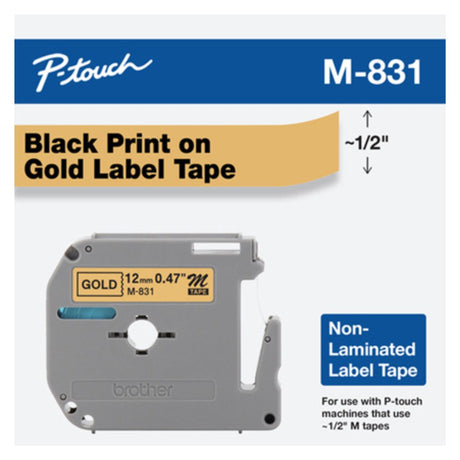 Cinta de etiquetas para impresoras P-touch de 8 m | Brother M-831 / M831 - Panamá