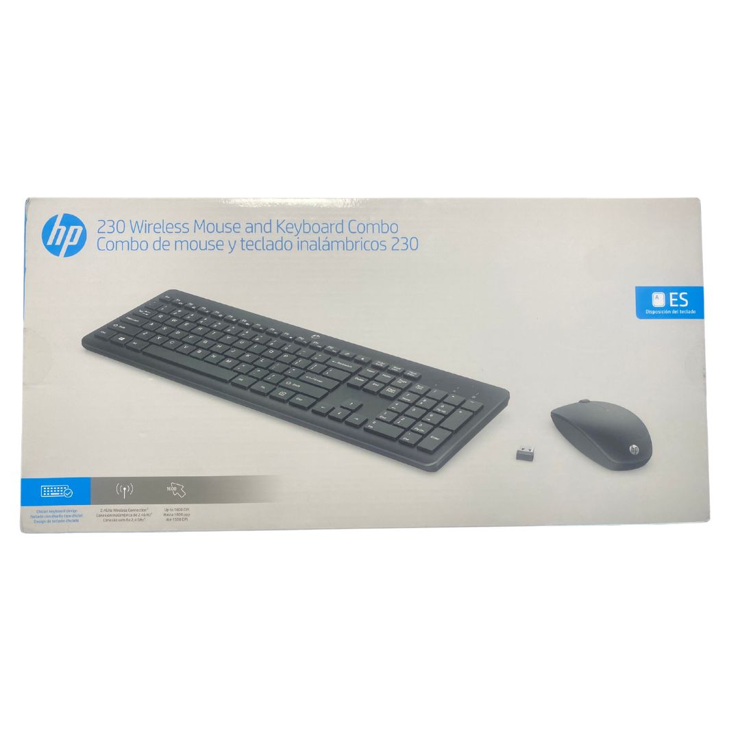 Combo Teclado y Mouse HP 230| 18H24AA | Inalambrico | Español - Panamá