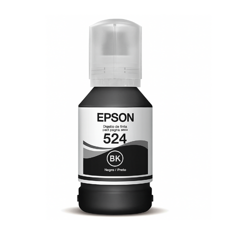 Botella de tinta Epson 524 negra T524120-AL para EcoTank L15150 L15160 L6490