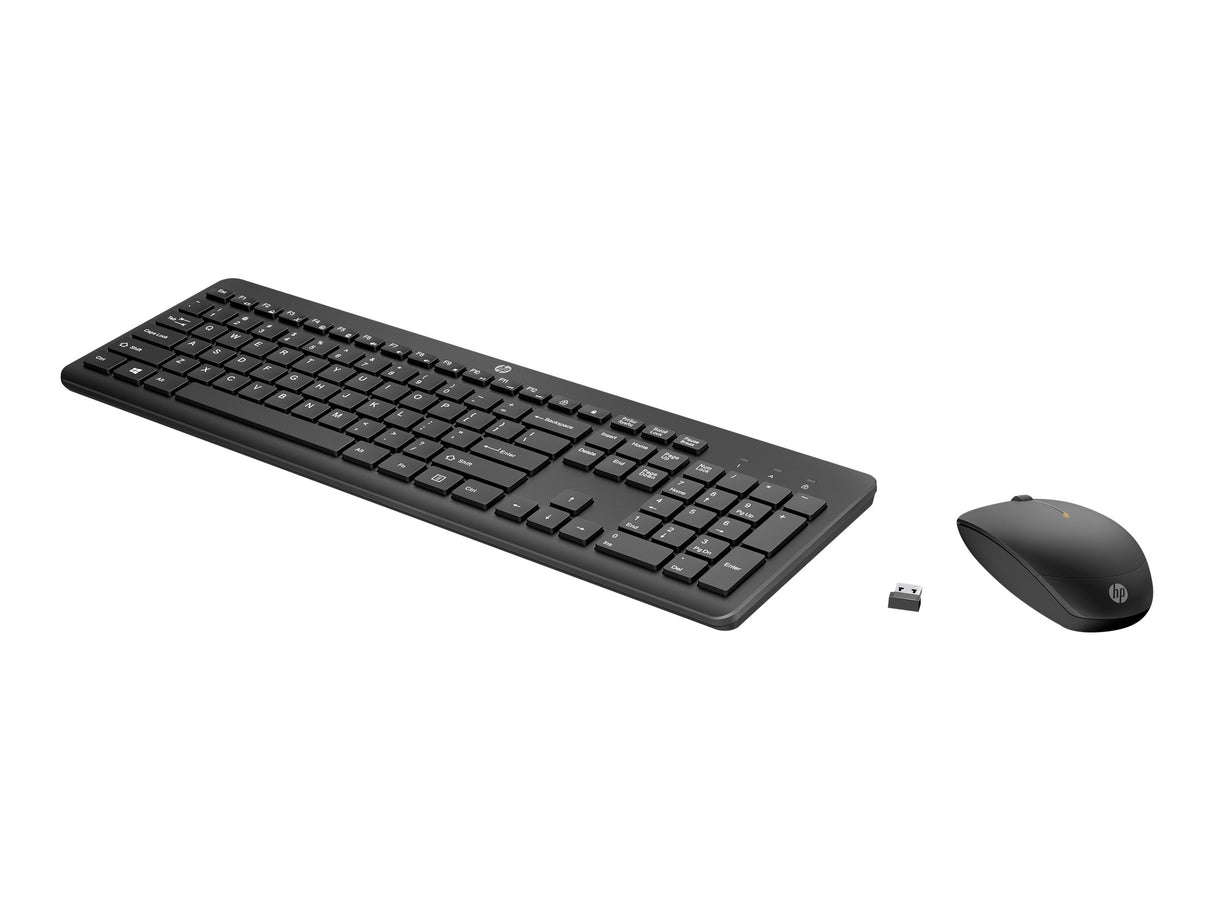 HP 235 - Juego de teclado y ratón - inalámbrico - Latinoamérica - para Pro Mobile Thin Client mt440 G3; ProBook 455 G9, 45X G8; ZBook Power G9, Studio G9 - Panamá
