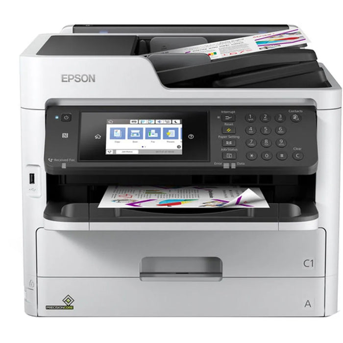 Impresora Epson WorkForce Pro WF-C5810 - Multifuncional a Color - Tecnología PrecisionCore Heat-Free - Velocidad 25 ISO ppm - Capacidad 10,000 Páginas