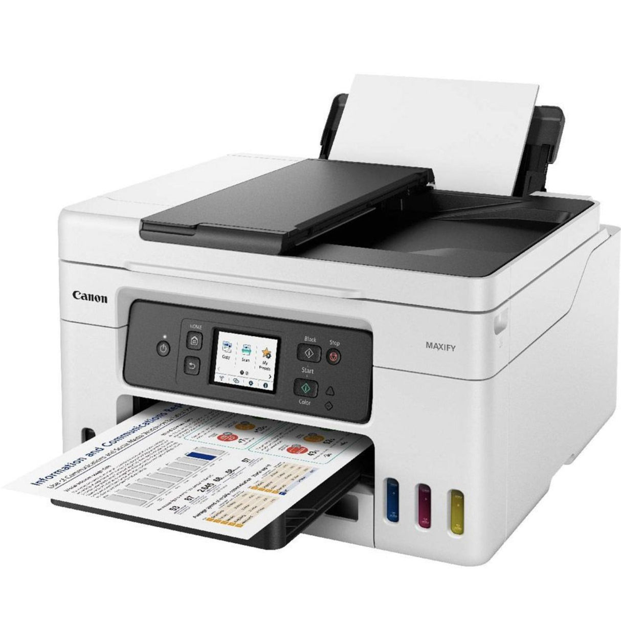 Impresora Canon Maxify GX4010 - Impresión Profesional - Inalámbrica - Velocidad 30 ppm negro y 18 ppm color 4 en 1 - Pantalla Táctil LCD 6.9 cm - Panamá