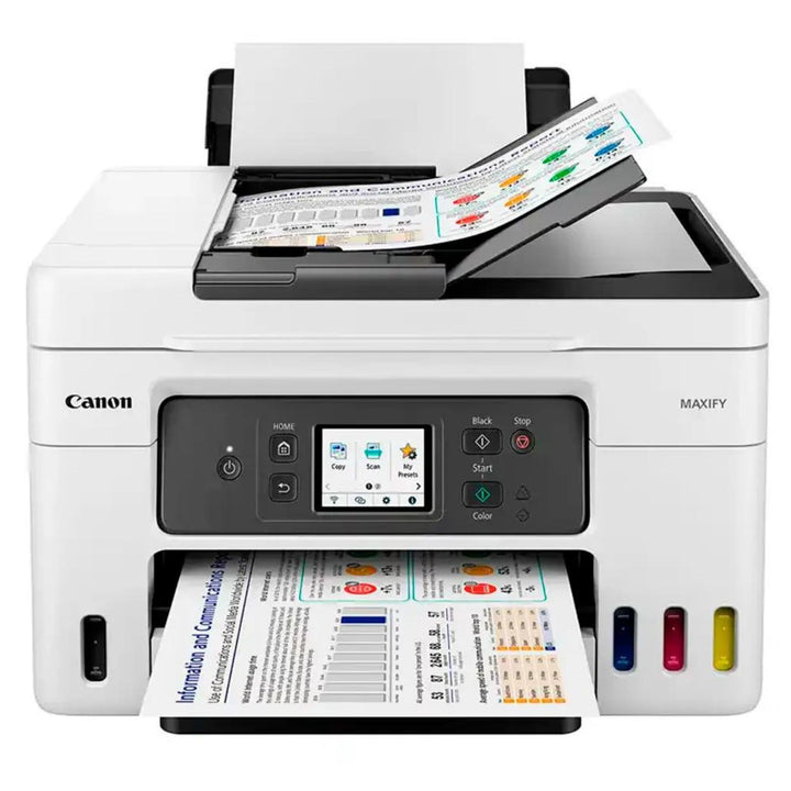 Impresora Canon Maxify GX4010 - Impresión Profesional - Inalámbrica - Velocidad 18 ppm negro y 13 ppm color 4 en 1 - Pantalla Táctil LCD 6.9 cm