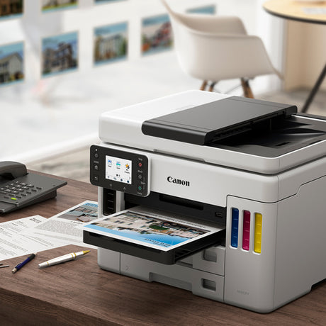 Impresora Canon MAXIFY GX7010 - Impresión Profesional - Inalámbrica - Conectividad Canon PRINT app - Alta Velocidad - 2,7” LCD Táctil | 45 ppm Negro / 25 ppm Color - Panamá