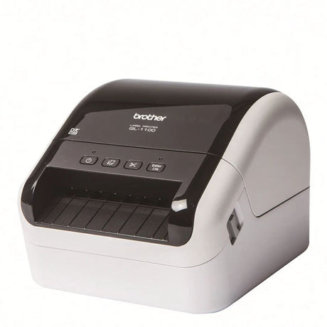 Impresora de Etiquetas Brother QL-1100 | Conectividad USB, 4 pulgadas de ancho, 300 x 300 ppp, 69 etiquetas por minuto - Panamá