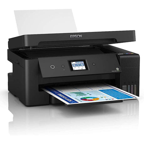 Impresora Epson EcoTank L14150 Multifuncional Inalámbrica 4 en 1 - Imprime hasta 13" x 19" - Rendimiento de 7,500 páginas en Negro y 6,000 a Color - Panamá