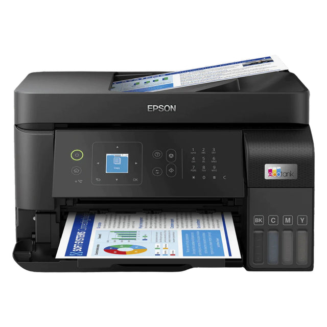 Impresora Epson EcoTank L5590 Multifuncional 4 en 1 - Inalámbrica - Tecnología Heat-Free® PrecisionCore - Tanque de Tinta | 33 ppm Negro / 15 ppm Color - Panamá