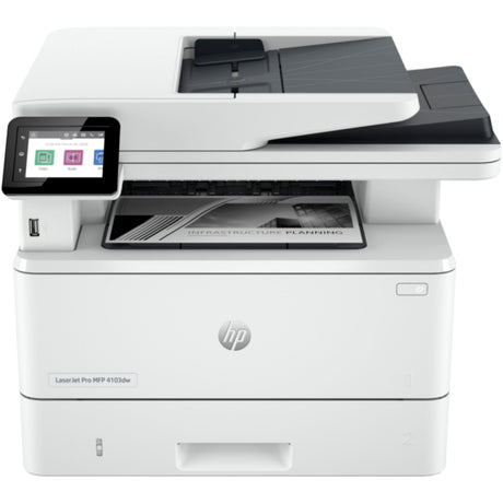Impresora HP LaserJet Pro MFP 4103dw (2Z627A) - Impresoras Laser - Calidad 1200 x 1200 dpi - ADF 50 hojas | 40 ppm - Panamá