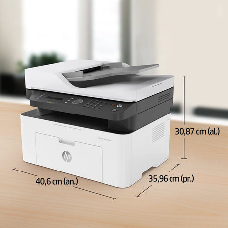Impresora Multifunción HP Laser 137fnw | Blanco y Negro | USB | RED | WIFI | 20 ppm - Panamá
