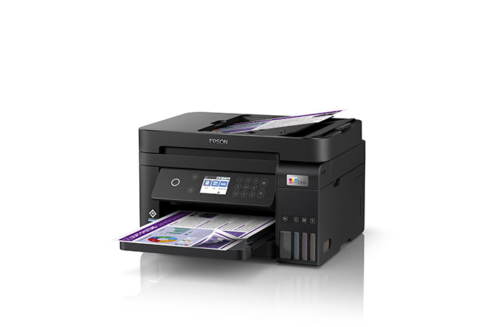 Impresora multifuncional Epson EcoTank L6270 con impresión 100% sin cartuchos | Impresión Duplex | 15,5 ppm Negro / 8,5 ppm Color - Panamá