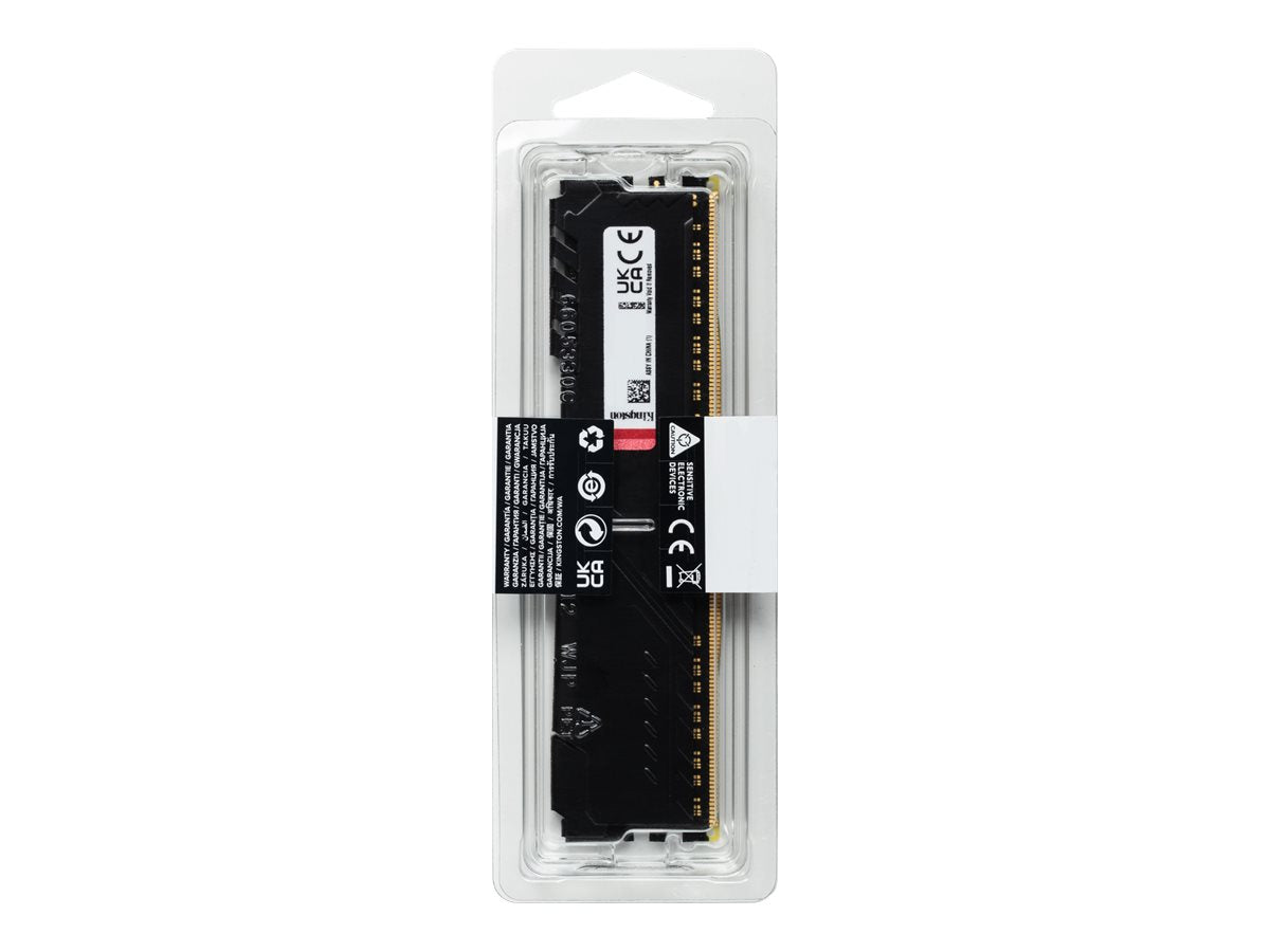 Kingston FURY Beast - DDR4 - módulo - 16 GB - DIMM de 288 contactos - 3200 MHz / PC4-25600 - CL16 - 1.35 V - sin búfer - no ECC - negro - Panamá