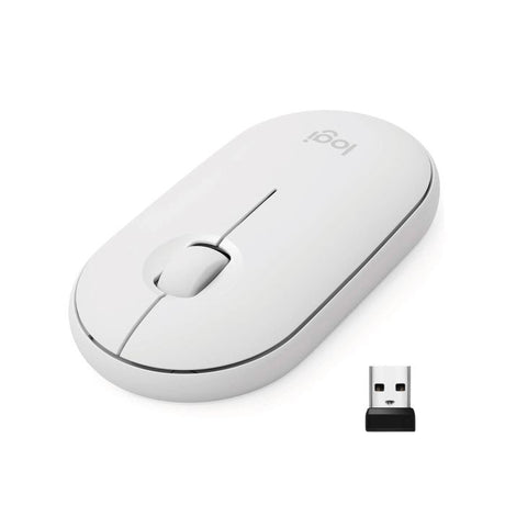 Mouse (Raton) Logitech Pebble M350 Blanco | Bluetooth - Panamá