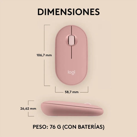 Mouse (Raton) Logitech Pebble Mouse 2 M350s | Bluetooth - Panamá