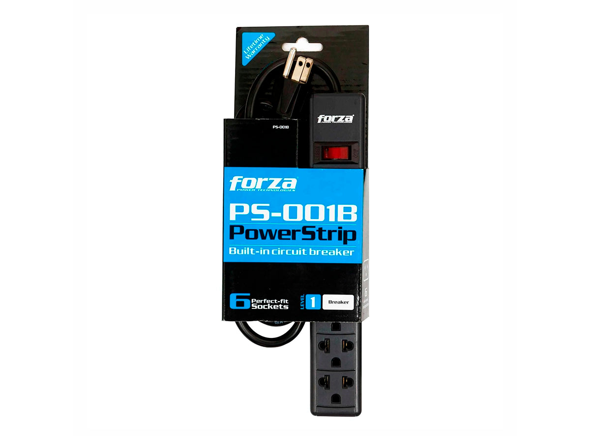 Regleta Forza PS-001B con su empaque original