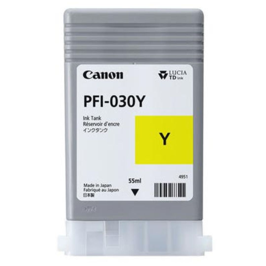 Tinta Canon PFI-030Y Yellow | Para imagePROGRAF TM-240 / TM-340 / TM-340MFP / TM-240MFP - Panamá