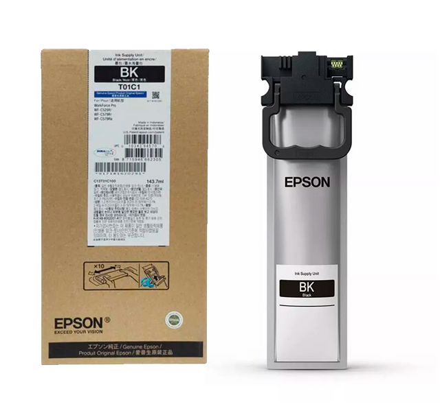 Tinta Epson T01C1 - BLACK | WorkForce Pro WF-C529R/WF-C579R/WF-C579Ra | C13T01C100 - Panamá
