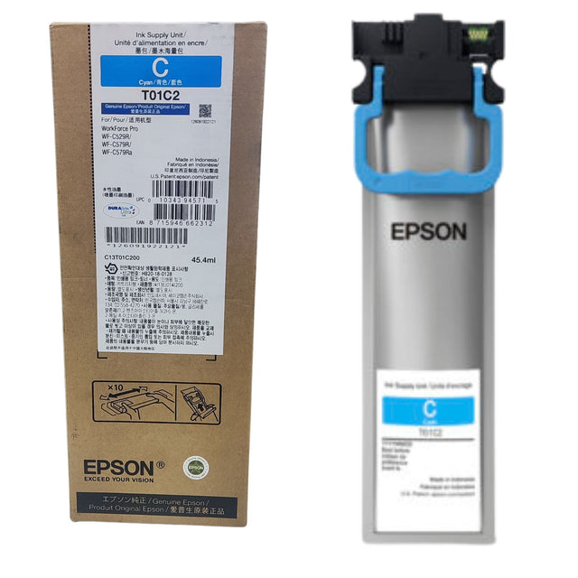 Tinta Epson T01C2 - Cyan | WorkForce Pro WF-C529R/WF-C579R/WF-C579Ra | C13T01C200 - Panamá