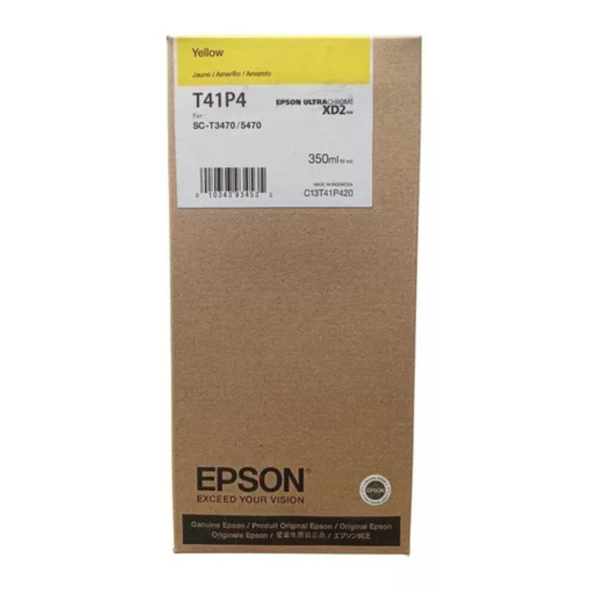 Tinta Epson T41P420 de Alta Capacidad T41P - Amarillo | SureColor -T3470/3475/5470/5475/5470M - Panamá
