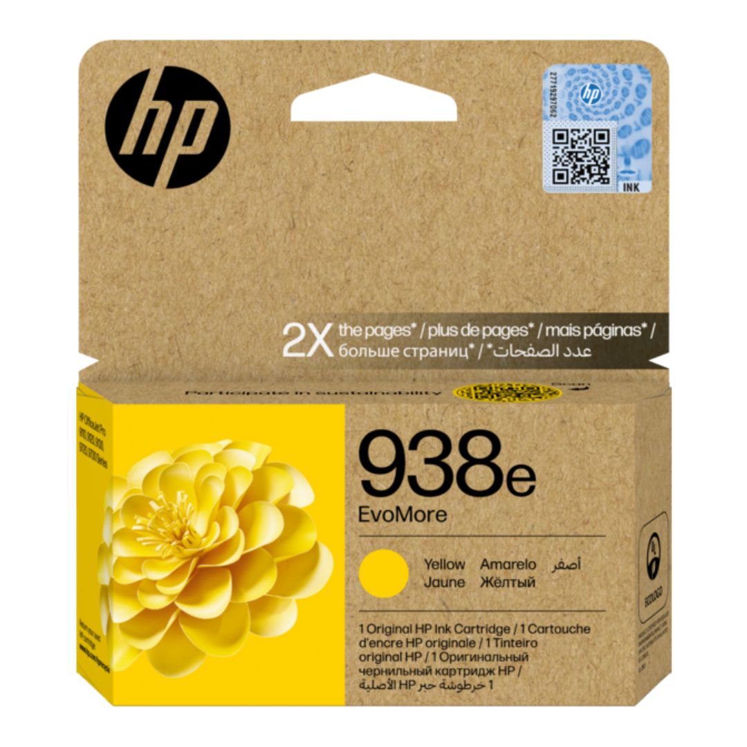Tinta HP 938e EvoMore amarillo - 4S6Y2PE | Para HP OfficeJet Pro 9730 / 9130 / 1,650 páginas - Panamá