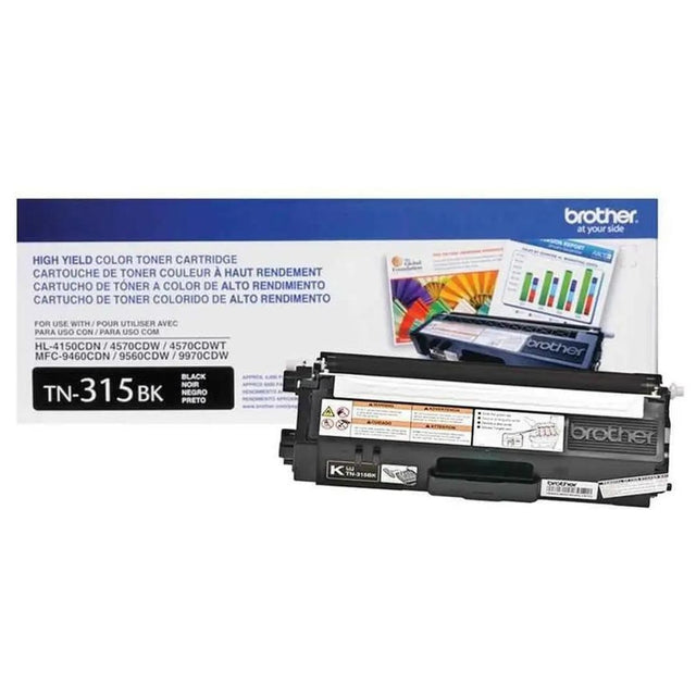 TONER BROTHER TN-315BK | TN315BK Negro | Para HL-4150CDN / HL-4570CDW / HL-4570CDWT / MFC-9450CDN / MFC-9460CDN / MFC-9560CDW / MFC-9970CDW - Panamá