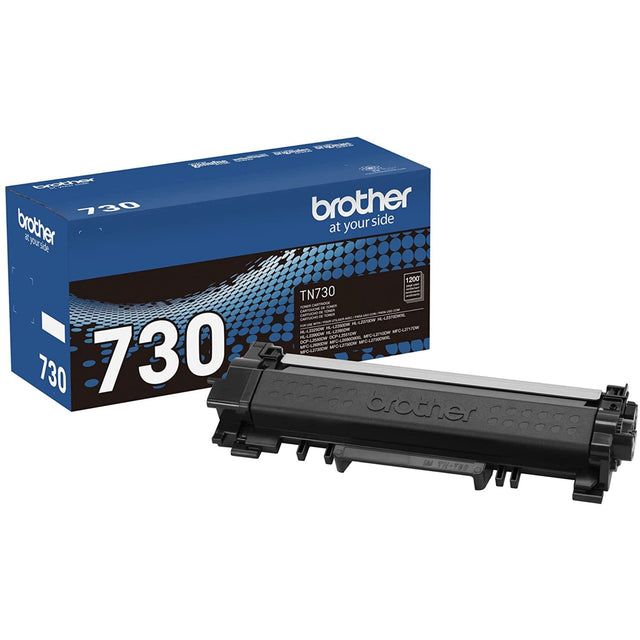 Toner Brother TN-730 | TN730 | Para HL-L2350DW / HL-L2390DW / HL-L2395DW / HL-L2370DW / MFC-L2710DW / MFC-L2750DW | 1,200 páginas - Panamá