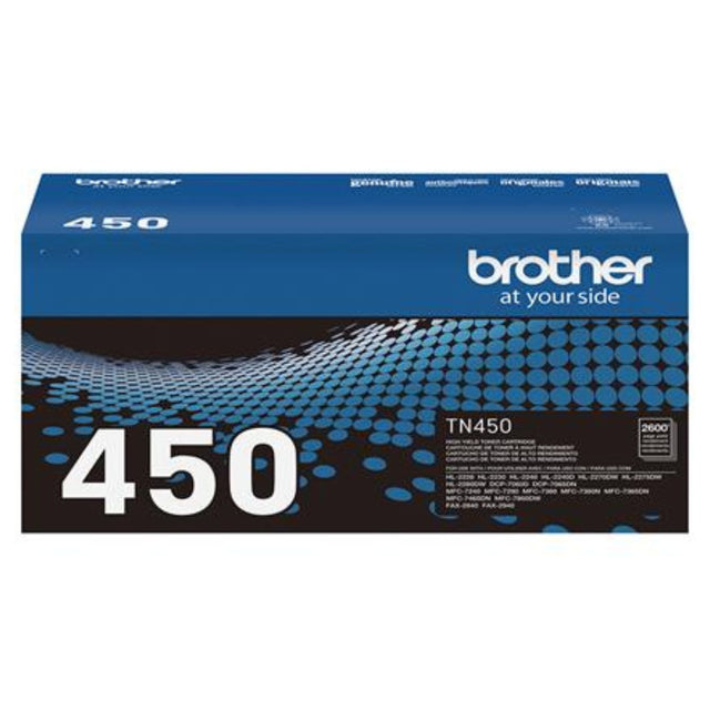 Toner Brother TN450 | TN-450 | Para DCP-7060D / DCP-7065DN / HL-2220 / HL-2230 / HL-2240 / HL-2240D / HL-2270DW / HL-2280DW / MFC-7360N / MFC-7460DN / MFC-7860DW | 2,600 páginas - Panamá