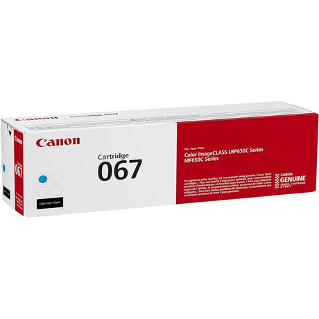 Toner Canon 067 Cyan | Para imageCLASS LBP632Cdw / MF656Cdw | 1,350 páginas - Panamá