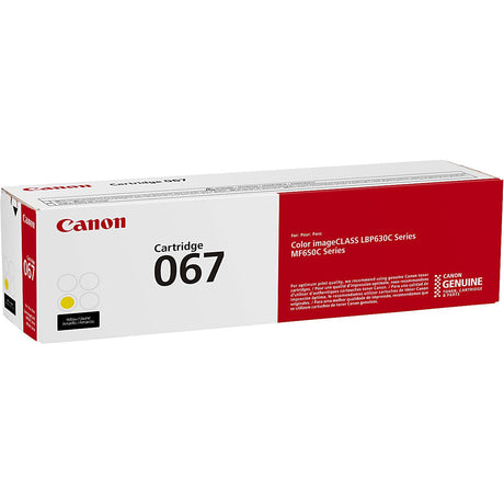 Toner Canon 067 Yellow | Para imageCLASS LBP632Cdw / MF656Cdw | 1,350 páginas - Panamá
