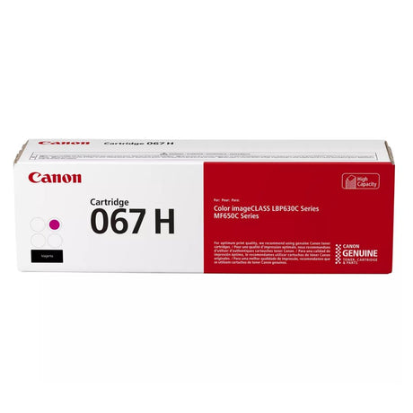 Toner Canon 067H | 067 H | Magenta | Para imageCLASS LBP632Cdw / MF656Cdw | 2,350 páginas - Panamá