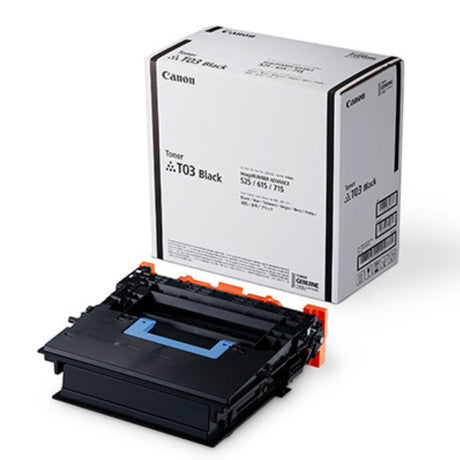 Toner Canon T03 Negro 2725C001 | Para imageRUNNER ADVANCE 525 / 527 / 529/ 615 / 617 / 619 / 715 / 717 / 719 ImageCLASS X LBP 1861 / 1871 | 20,500 páginas - Panamá