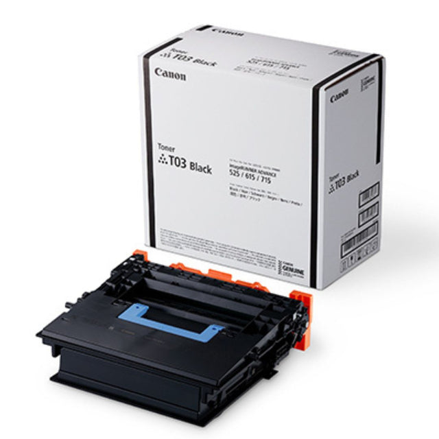 Toner Canon T03 Negro 2725C001 | Para imageRUNNER ADVANCE 525 / 527 / 529/ 615 / 617 / 619 / 715 / 717 / 719 ImageCLASS X LBP 1861 / 1871 | 20,500 páginas - Panamá