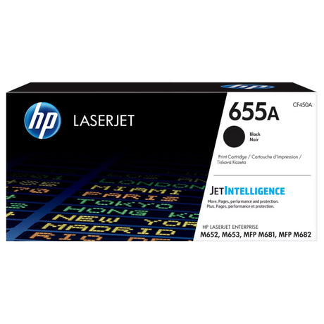Toner Hp CF450A - 655A Negro | Para LaserJet Enterprise M652 / M653 / M681 / M682 | 12,500 páginas - Panamá