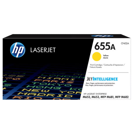 Toner Hp CF452A - 655A Amarillo | Para LaserJet Enterprise M652 / M653 / M681 / M682 | 10,500 páginas - Panamá