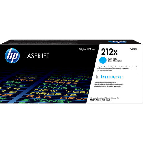 Toner Hp W2121X - Cyan - 212X | Para LaserJet Enterprise M554 / M555 / M578 | LaserJet Enterprise Flow M578 | 10,000 páginas - Panamá