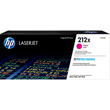 Toner Hp W2123X - Magenta - 212X | Para LaserJet Enterprise M554 / M555 / M578 | LaserJet Enterprise Flow M578 | 10,000 páginas - Panamá