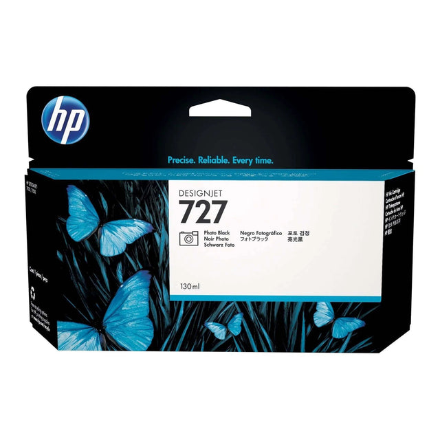 Cartucho de tinta HP Designjet 727 Negro fotográfico de 130 ml