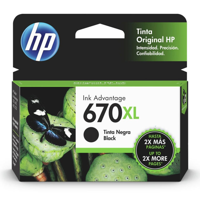 Tinta HP 670 XL-NEGRO-Alto Rendimiento | 3525 | 4615 | 4625 |5525