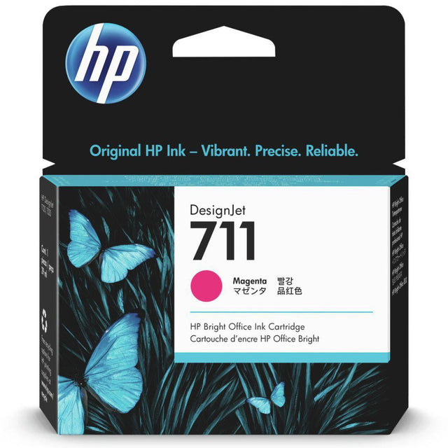 Tinta HP 711 - CZ131A - Magenta - Ploter HP DesignJet T120 - T130 - T520 - T530