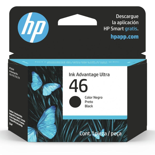 Tinta HP 46 Negra - CZ637AL | DeskJet Ink Adv 2529/4729/5738/5739