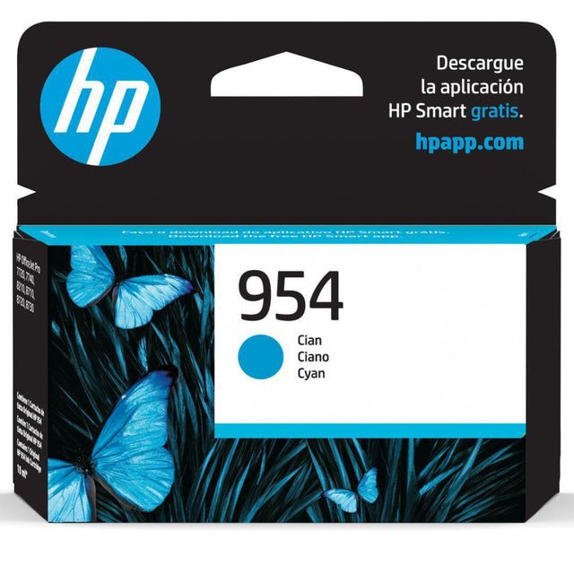 Tinta HP 954A Cyan | 700 paginas | L0S50AL | 7740/8210/8710/8720/8740