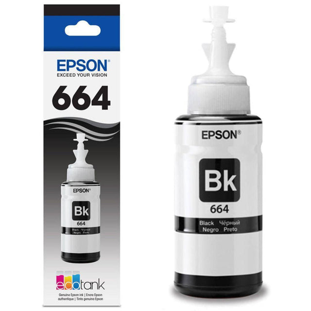 Tinta Epson T664120 Negro | L350/L355//L365/L375/L395/L475/L575/L555