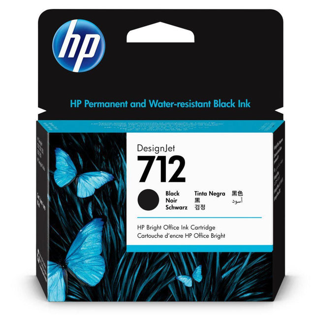 Tinta HP 712 Negro-3ED71A Alto Rendimiento | T210/T230/T250/T630/T650