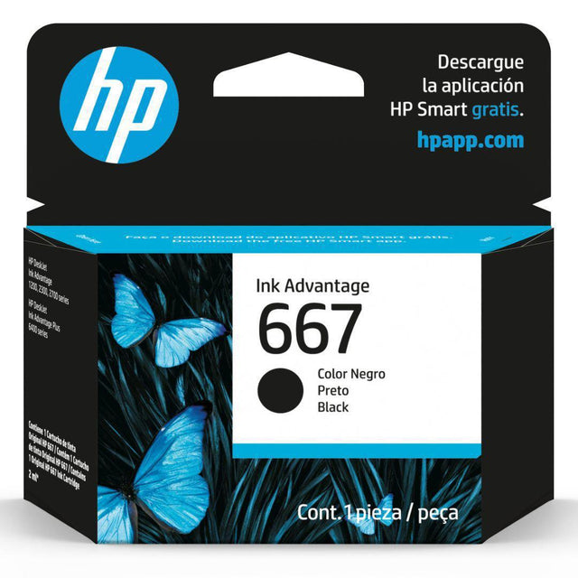 Tinta HP 667 Negra - 3YM79AL