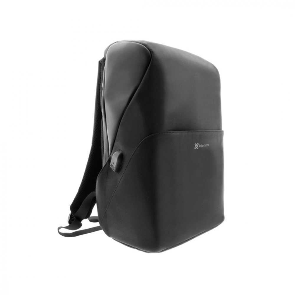 Mochila Klip Fidenza KNB-620BK Antirrobo, Puerto USB, 15.6" Negra