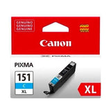 Tinta Canon CLI-151XLC CYAN Alto Rendimiento