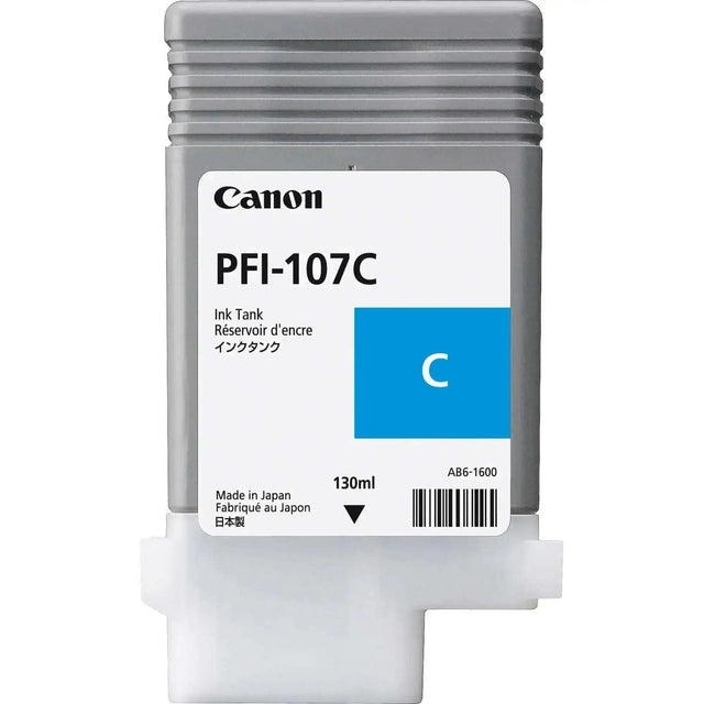 Tinta Canon PFI-107C CYAN Ink Cartridge | ploter