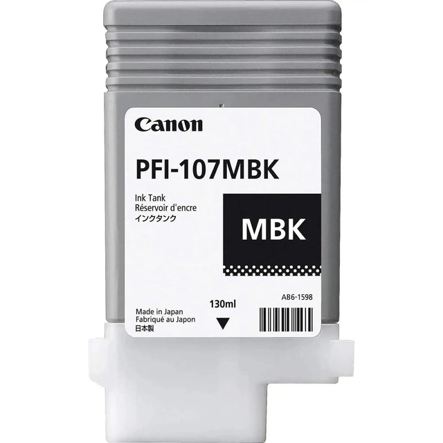 Tinta Canon PFI-107MBK Matte Black Ink Cartridge | ploter