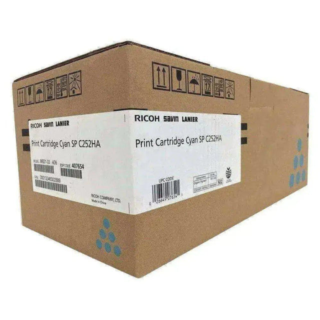 Toner Ricoh 407654 Cyan - SP C252DN/C262DNw para Impresoras y Copiadoras Ricoh