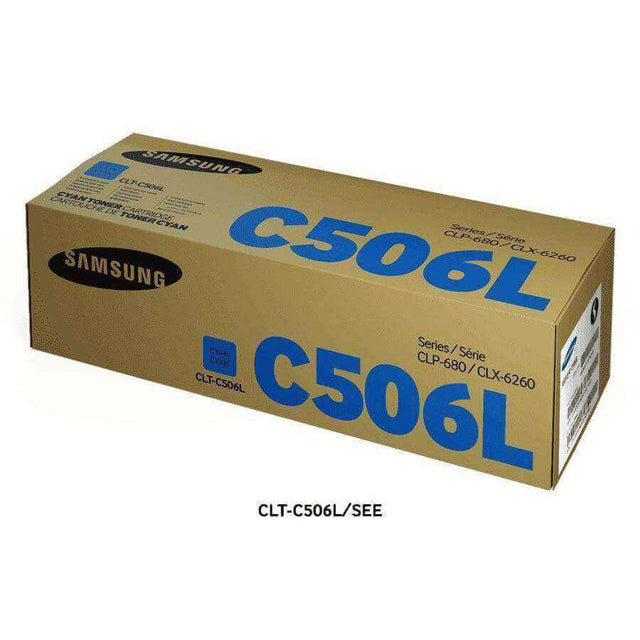 Toner Samsung CLT-C506L/XAA Cyan para Impresoras Samsung