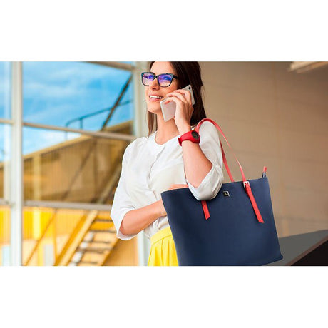 Bolso de Manos Klip Cloe para damas para laptop Azul - XTB-510 - Panamá